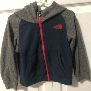 North face zip up 3T